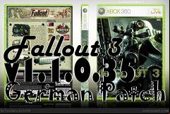 Box art for Fallout 3 v1.1.0.35 German Patch