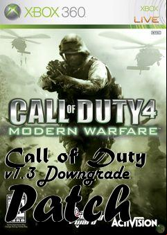 Box art for Call of Duty v1.3 Downgrade Patch