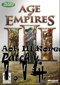 Box art for AoE III Korean Patch v. 1.14