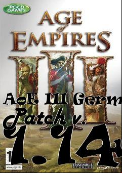 Box art for AoE III German Patch v. 1.14