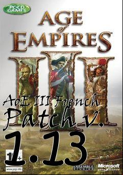 Box art for AoE III French Patch v. 1.13