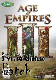 Box art for Age of Empires 3 v1.10 Chinese Patch