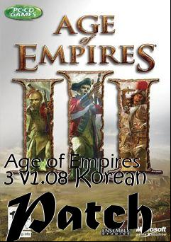 Box art for Age of Empires 3 v1.08 Korean Patch