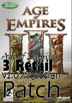 Box art for Age of Empires 3 Retail v1.07 Russian Patch