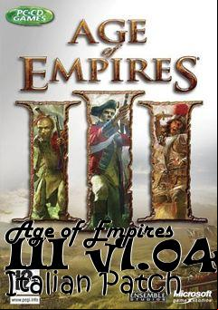 Box art for Age of Empires III v1.04 Italian Patch
