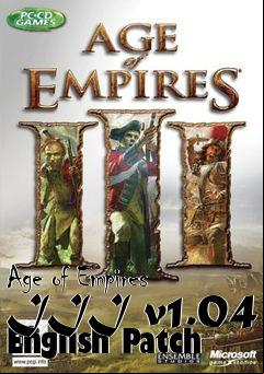 Box art for Age of Empires III v1.04 English Patch