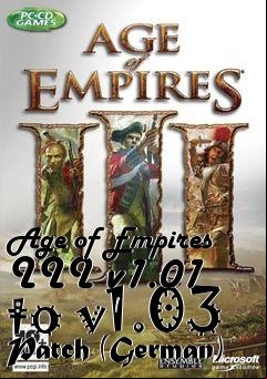 Box art for Age of Empires III v1.01 to v1.03 Patch (German)
