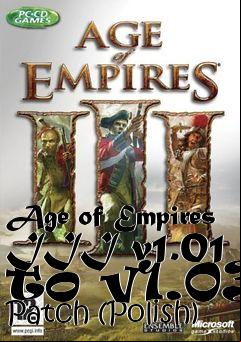 Box art for Age of Empires III v1.01 to v1.03 Patch (Polish)