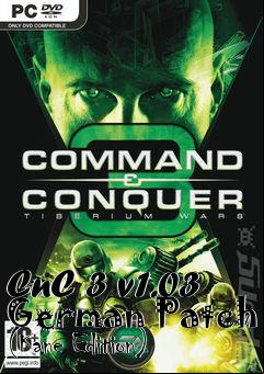 Box art for CnC 3 v1.03 German Patch (Kane Edition)