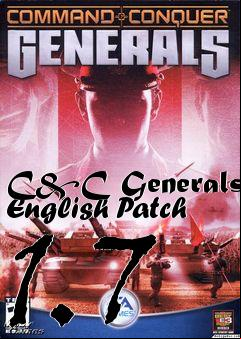 Box art for C&C Generals English Patch 1.7