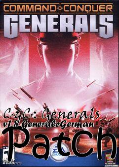 Box art for C&C: Generals v1.8 GeneraleGerman Patch