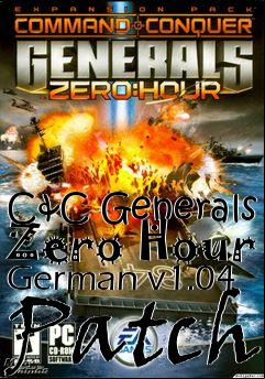 Box art for C&C Generals Zero Hour German v1.04 Patch