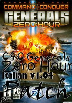 Box art for C&C Generals Zero Hour Italian v1.04 Patch