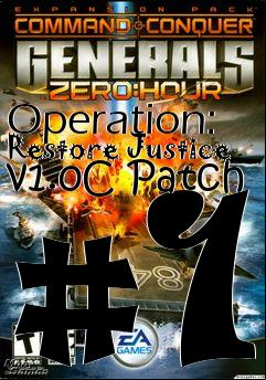 Box art for Operation: Restore Justice v1.0C Patch #1