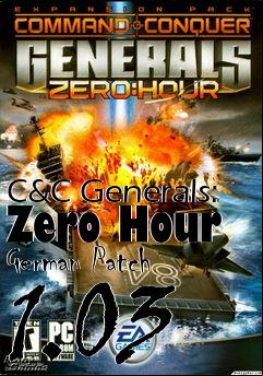 Box art for C&C Generals: Zero Hour German Patch 1.03