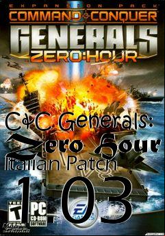 Box art for C&C Generals: Zero Hour Italian Patch 1.03