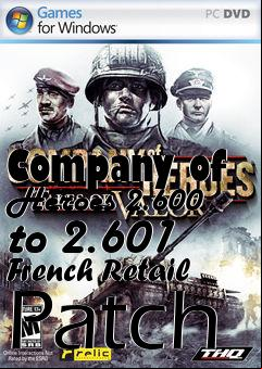 Box art for Company of Heroes 2.600 to 2.601 French Retail Patch