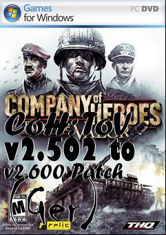 Box art for CoH: ToV v2.502 to v2.600 Patch (Ger)