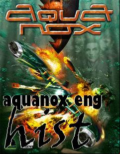 Box art for aquanox eng hist