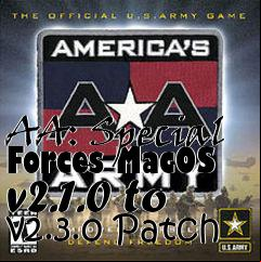 Box art for AA: Special Forces MacOS v2.1.0 to v2.3.0 Patch
