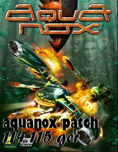 Box art for aquanox patch 114 115 ger