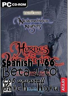 Box art for Spanish 1.66 Beta 1 to 1.65 uninstall patch - Hotu