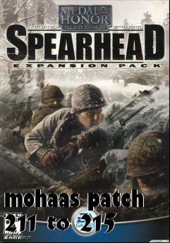 Box art for mohaas patch 211 to 215