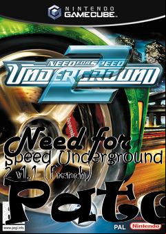 Box art for Need for Speed Underground 2 v1.1 (French) Patch