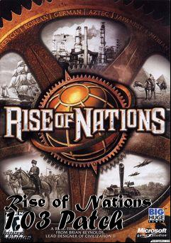 Box art for Rise of Nations 1.03 Patch