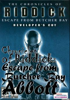 Box art for Chronicles of Riddick: Escape from Butcher Bay