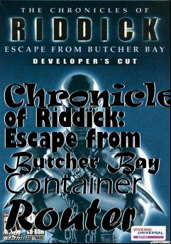 Box art for Chronicles of Riddick: Escape from Butcher Bay
