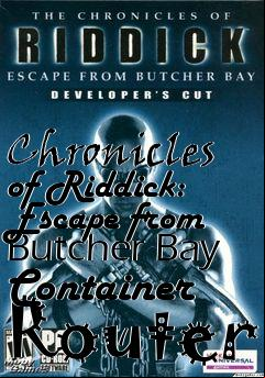 Box art for Chronicles of Riddick: Escape from Butcher Bay