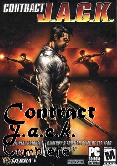 Box art for Contract J.a.c.k.