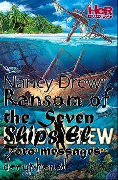 Box art for Nancy Drew: Ransom of the Seven Ships
