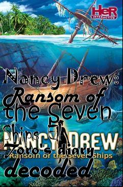 Box art for Nancy Drew: Ransom of the Seven Ships
