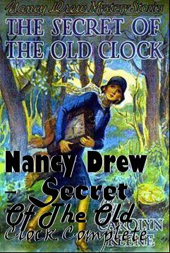 Box art for Nancy Drew - Secret Of The Old Clock