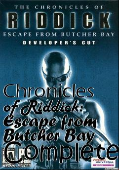 Box art for Chronicles of Riddick: Escape from Butcher Bay