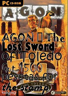 Box art for AGON  The Lost Sword of Toledo