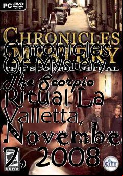 Box art for Chronicles Of Mystery: The Scorpio Ritual