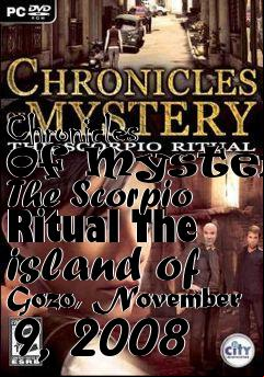 Box art for Chronicles Of Mystery: The Scorpio Ritual