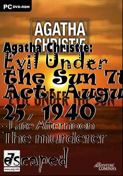 Box art for Agatha Christie: Evil Under the Sun