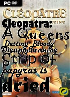 Box art for Cleopatra: A Queens Destiny