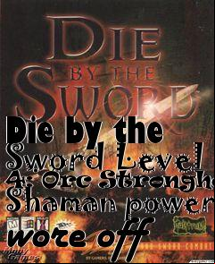 Box art for Die by the Sword