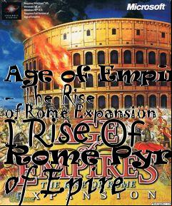 Box art for Age of Empires - The Rise of Rome