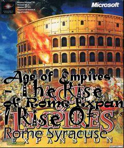 Box art for Age of Empires - The Rise of Rome