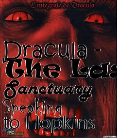 Box art for Dracula - The Last Sanctuary