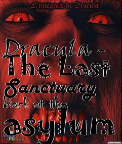 Box art for Dracula - The Last Sanctuary