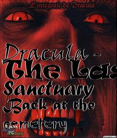 Box art for Dracula - The Last Sanctuary