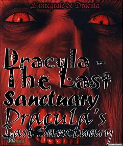 Box art for Dracula - The Last Sanctuary