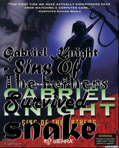 Box art for Gabriel Knight - Sins Of The Fathers
